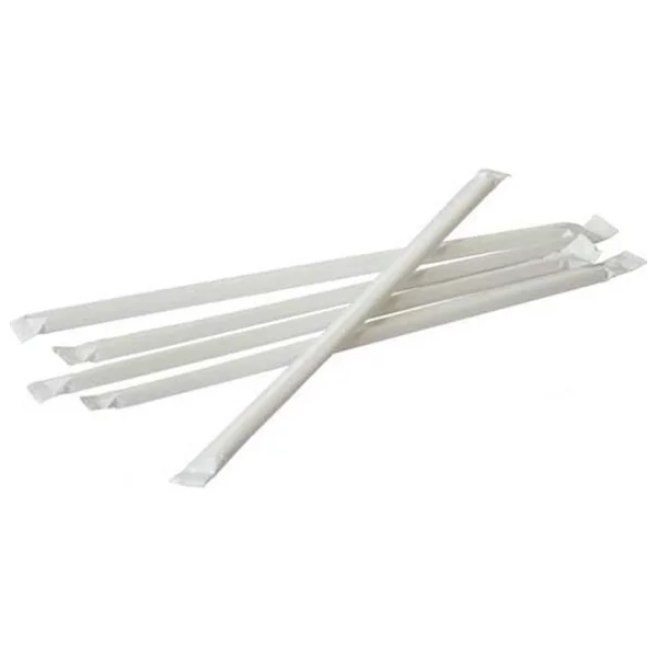 ŞEYLİŞEYLER Şeylişeyler - Kağıt Sargılı Pipet 19 cm 200'LÜ 5 Paket (1000 Adet) - Görsel 2