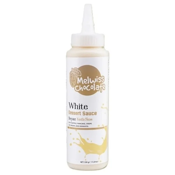 Melwiss Chocolate Beyaz Çikolata Aromalı Sos 330 gr - Görsel 2