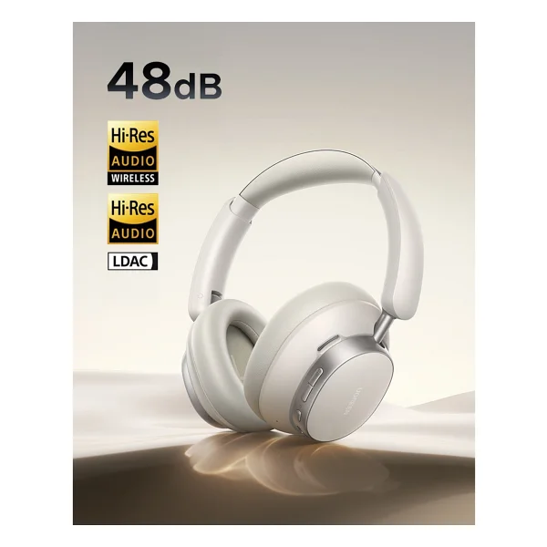 Ugreen Studio Pro HiTune Max 6 ANC Beyaz Kulak Üstü Bluetooth Kulaklık - Görsel 4