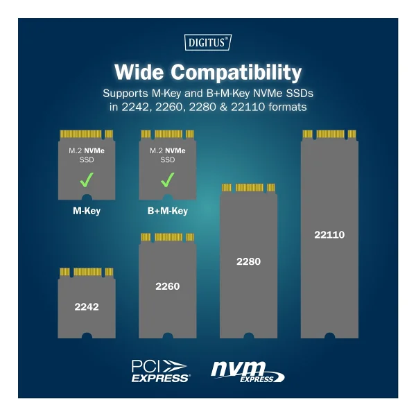 DIGITUS NVMe Klonlama İstasyonu 2xM.2 SSD USB-C 10Gbps SATA/NVMe Hot-Swap - Görsel 4