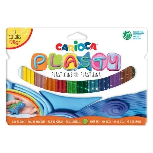 Carioca Plasty 12 Renk 150 gr Kurumayan Oyun Hamuru - Görsel 4