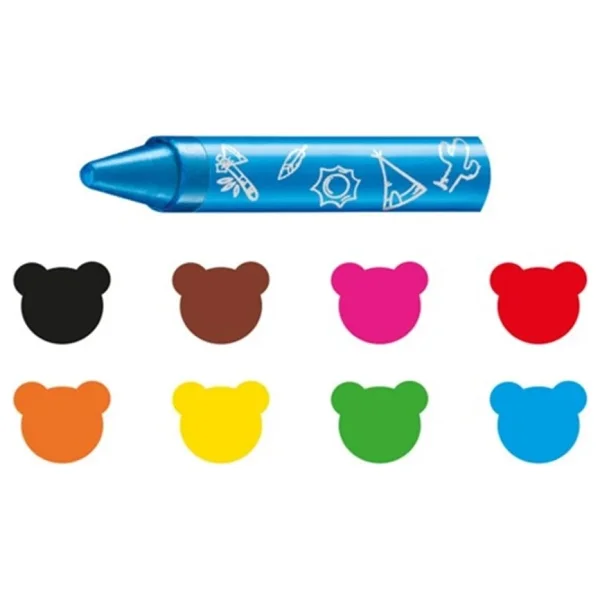 Carioca Baby Wild Jumbo 8'li Pastel Boya - Görsel 3