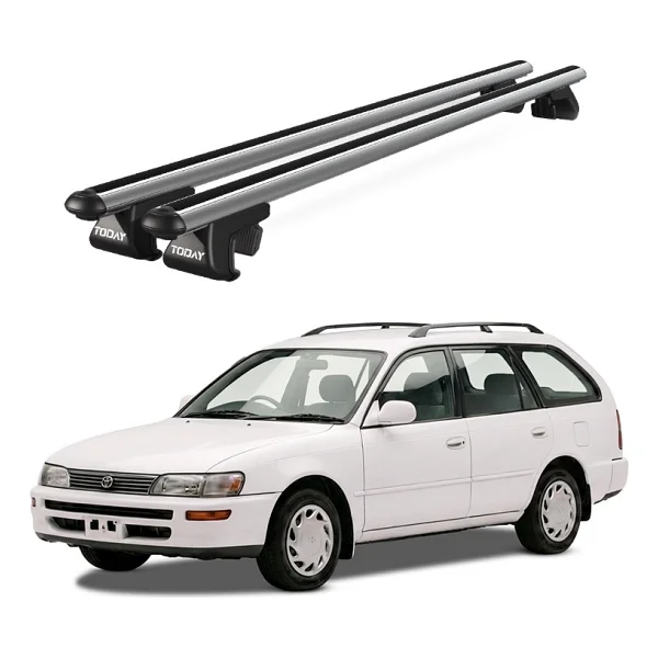 Today Auto Venüs Toyota Corolla Station Wagon (1993-1997) Uyumlu Gri Ara Atkı Port Bagaj Tavan Barı - Toyota Corolla Station Wagon uyumlu - Görsel 9
