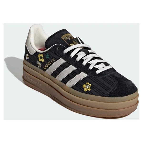 Adidas Gazelle Bold X Liberty London IH1922 Siyah-Beyaz Kadın Spor Ayakkabı - Görsel 3