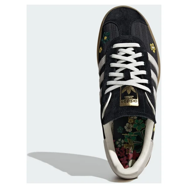 Adidas Gazelle Bold X Liberty London IH1922 Siyah-Beyaz Kadın Spor Ayakkabı - Görsel 4