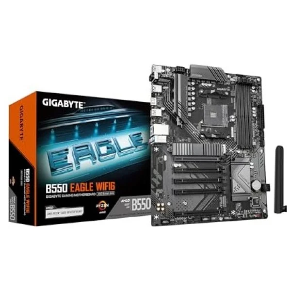 Gigabyte B550 Eagle WIFI6 AMD AM4 DDR4 ATX Anakart - Görsel 4