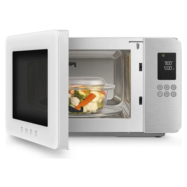 Smeg 4in1 50's Style Retro MOC01WHMEU Beyaz 29 lt Mikrodalga Fırın - Görsel 8