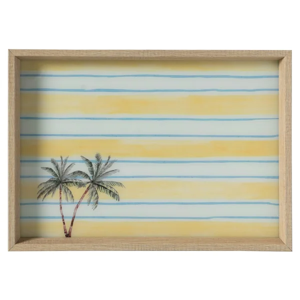 Mudo Home Palmies 31x42 cm Dekoratif Tepsi - Görsel 2