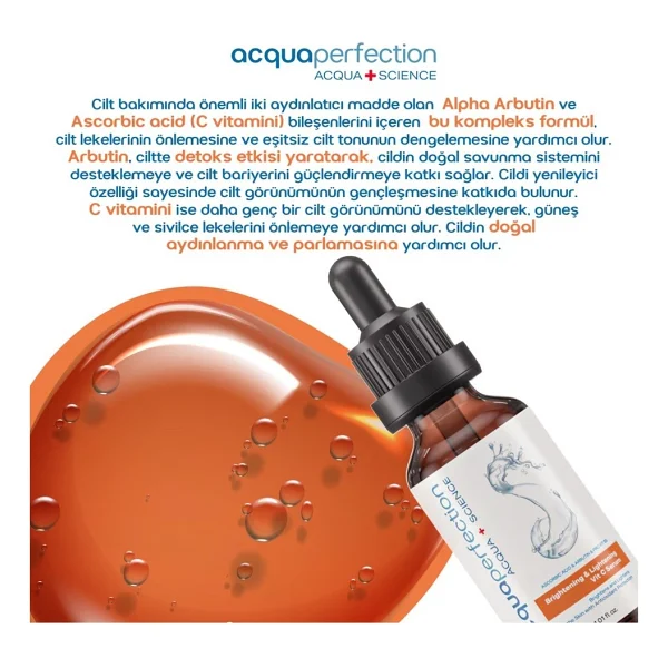 Acqua Perfection Aydınlatıcı ve Renk Tonu Eşitleyici 30 ml C Vitamini Serum - Görsel 2