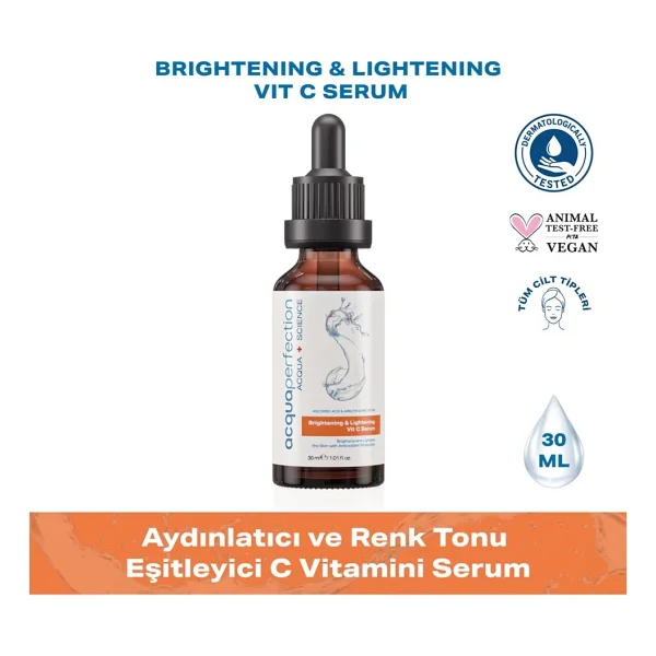 Acqua Perfection Aydınlatıcı ve Renk Tonu Eşitleyici 30 ml C Vitamini Serum - Görsel 5