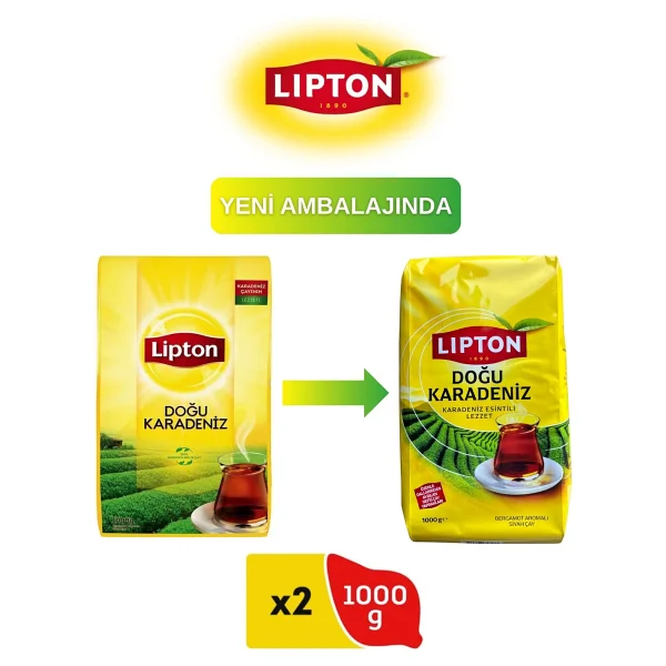 Lipton Doğu Karadeniz 1 kg 2'li Bergamotlu Çay - Görsel 2