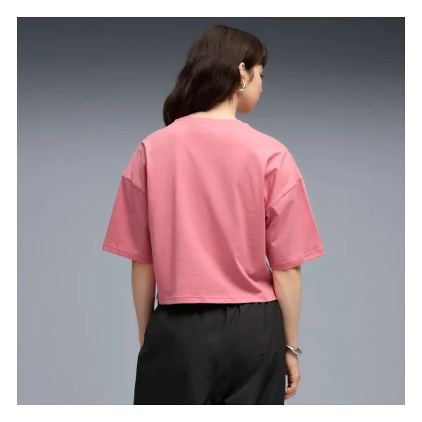 Puma Wardrobe Essential 629743 Kısa Kollu Bisiklet Yaka Kadın Oversize Tişört - Görsel 7