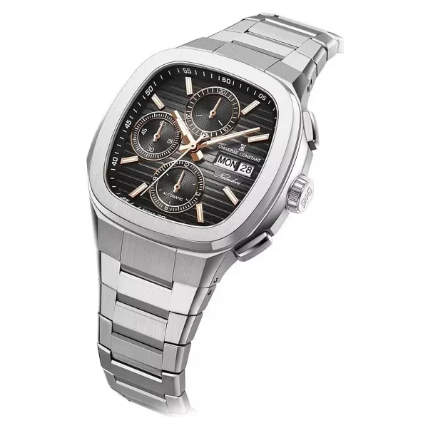 Universe Constant Nebulon Chrono UC7997 Gümüş-Gri Erkek Kol Saati - Görsel 4