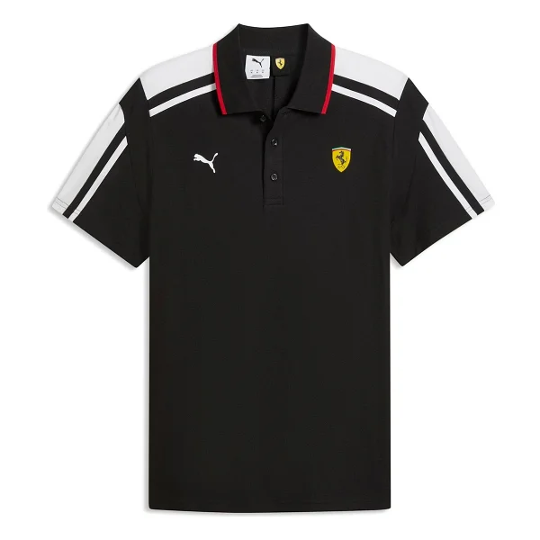 Puma Scuderia Ferrari MT7 635831-01 Siyah Kısa Kollu Polo Yaka Erkek Tişört - Görsel 4