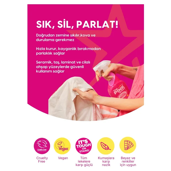 The Pink Stuff Mucizevi Oxi 500 ml Sprey Leke Çıkarıcı - Görsel 2