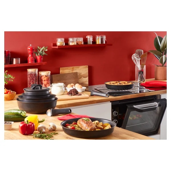 Tefal Ingenio Mix 6X İndüksiyon Tabanlı 18 cm Titanyum Tencere - Görsel 6