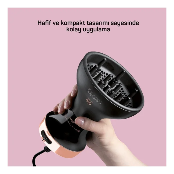 Arzum AR5086 Bellissima Diffon Ceramic Siyah Saç Kurutma Makinesi - Görsel 6