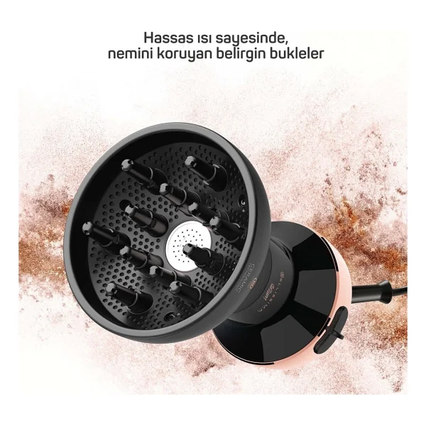 Arzum AR5086 Bellissima Diffon Ceramic Siyah Saç Kurutma Makinesi - Görsel 8