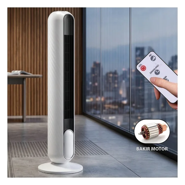 Joysidea FN-500 Uzaktan Kumandalı Kule Tipi Vantilatör - Görsel 3