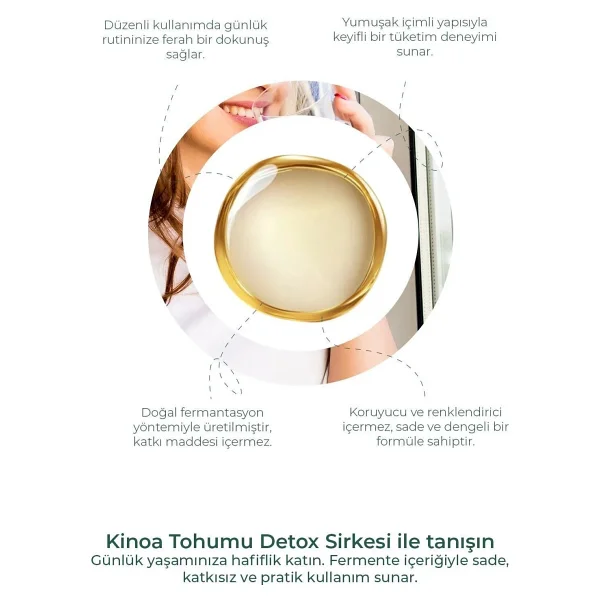 Embeauty Kinoa Tohumu Detox Sirkesi 250 ml - Görsel 3