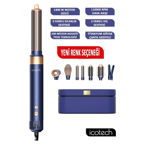 Icotech HS60 6in1 Saç Şekillendirme Seti - Görsel 10