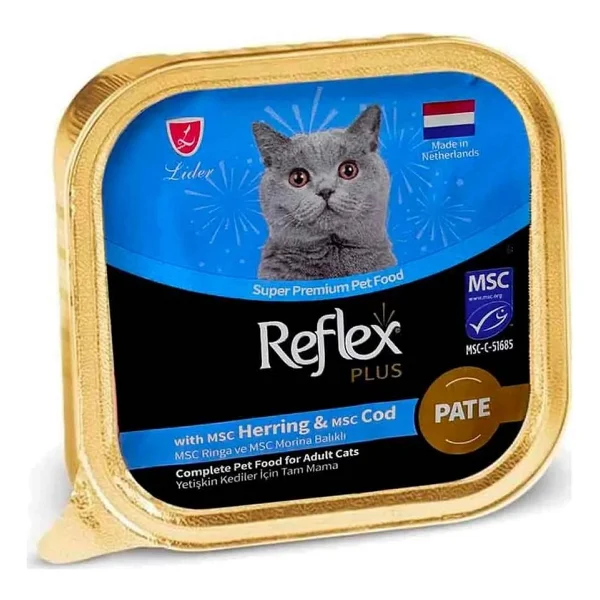 Reflex Plus Pate Ringa ve Morina Balıklı 85 gr Yetişkin Konserve Kedi Maması - Görsel 2