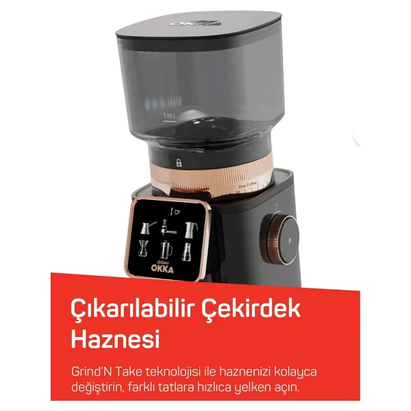 Arzum Okka Master Grind OK0044 Bakır Kahve Öğütücü - Görsel 3