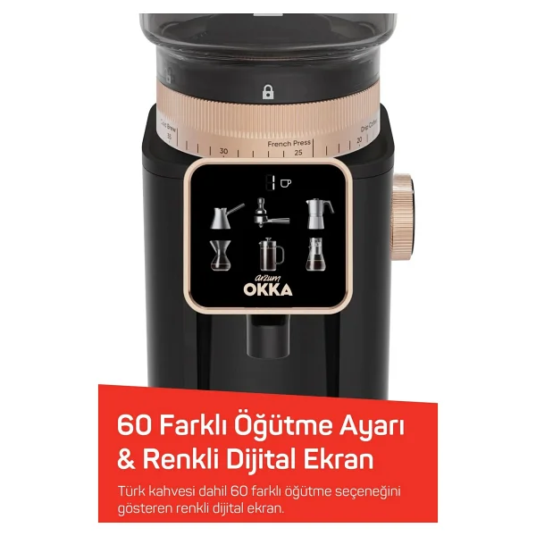 Arzum Okka Master Grind OK0044 Bakır Kahve Öğütücü - Görsel 6