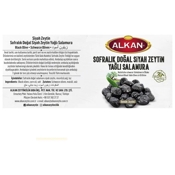 Alkan Duble Gemlik Zeytini 3kg Kova Xl - Görsel 3