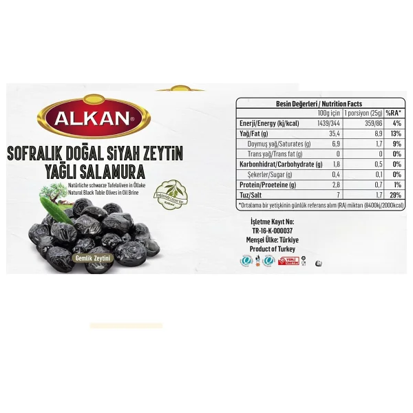 Alkan Duble Gemlik Zeytini 3kg Kova Xl - Görsel 4
