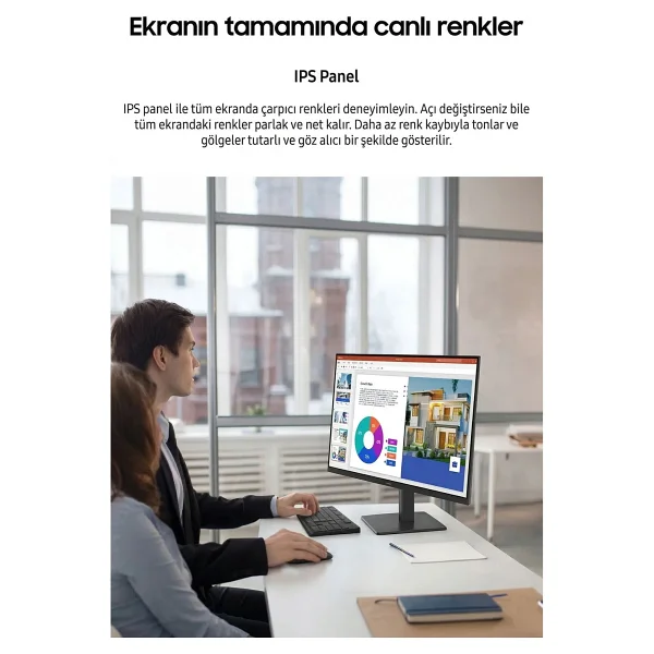 Samsung Essential S3 S32GF LS24F320GAUXUF 24" 5 ms Full HD IPS 120 Hz Monitör - Görsel 2