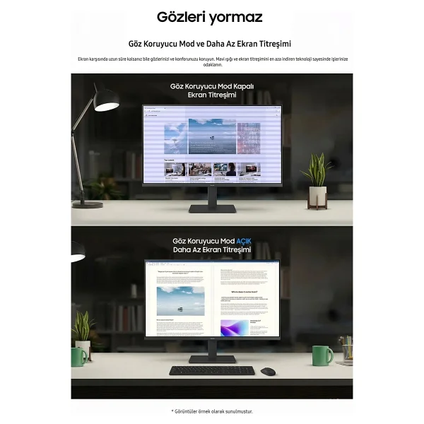 Samsung Essential S3 S32GF LS24F320GAUXUF 24" 5 ms Full HD IPS 120 Hz Monitör - Görsel 4