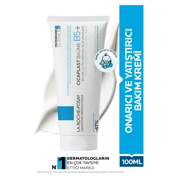 La Roche Posay Cicaplast Baume B5 Onarıcı Ve Yatıştırıcı Bakım Krem 100 ml - Görsel 3