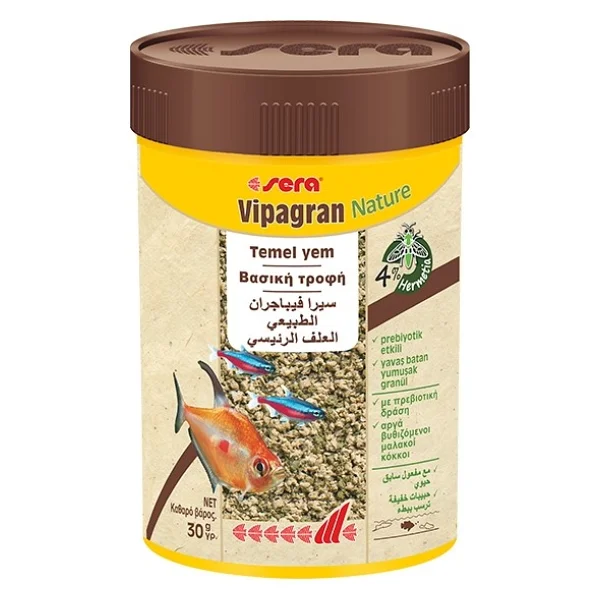 Sera Vipagran Nature 100 ml Granül Balık Yemi - Görsel 4