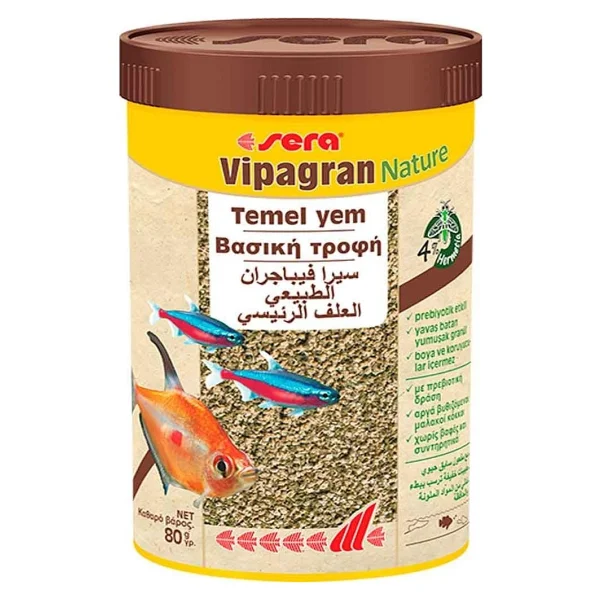 Sera Vipagran Nature 250 ml Granül Balık Yemi - Görsel 2