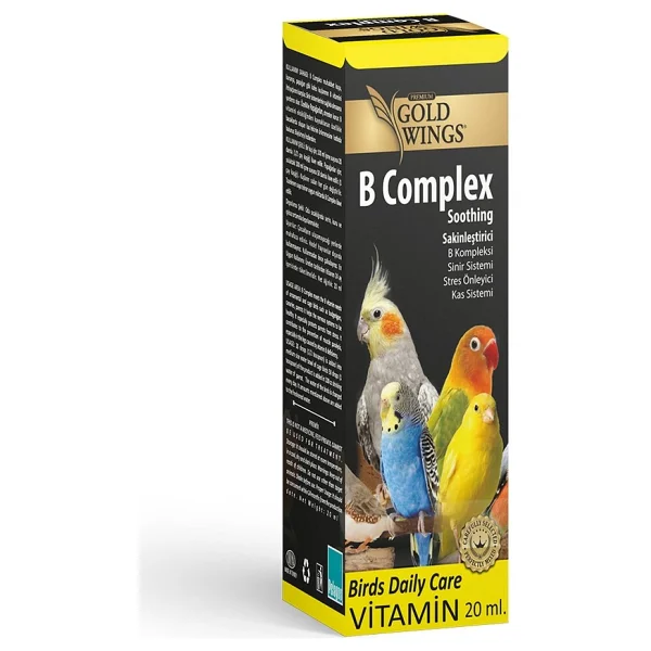 Gold Wings Premium B Complex Kuşlar Için Stres Önleyici Sıvı Vitamin - Görsel 3