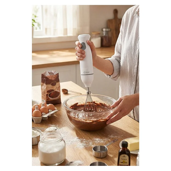 Kiwi KC-8219H 500 W Beyaz El Blender Seti - Görsel 2