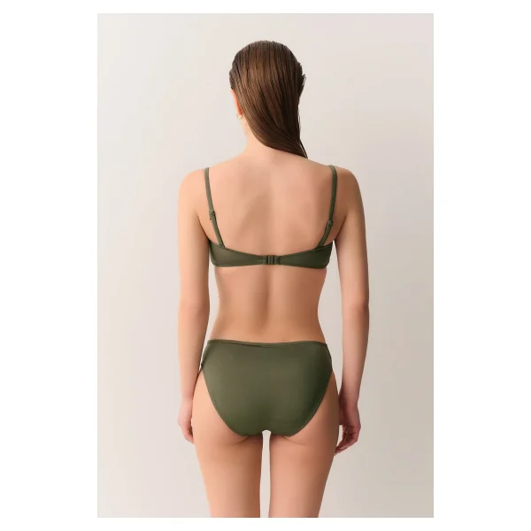 Suwen Metal Aksesuarlı Straplez Bikini Üst - Görsel 4