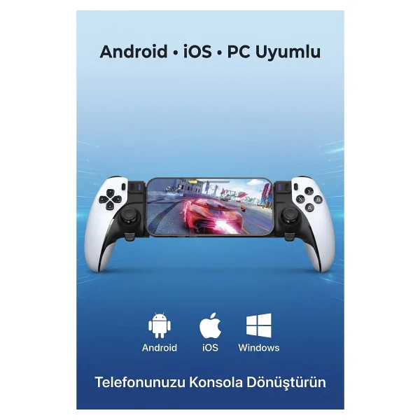 S5 Mobil Oyun Kolu & Gamepad Dönüştürücü - Android, İos, Pc Uyumlu - Type-C Bağlantı & Titreşimli - Görsel 3