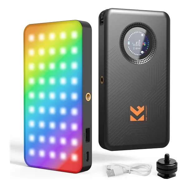 K&F Concept 12W RGB Pocket Video Light - Görsel 9