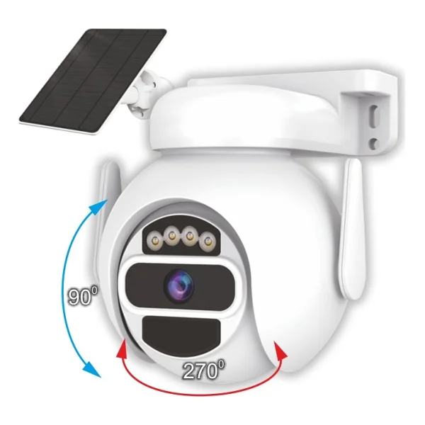 Cata CT-4053 3 MP Solar Gece Görüşlü Güvenlik Kamerası - Görsel 4