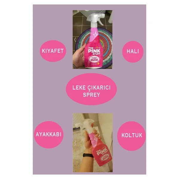The Pink Stuff Mucizevi Oxi 500 ml Sprey Leke Çıkarıcı - Görsel 7