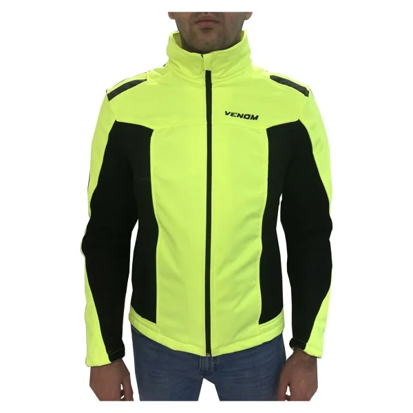 Venom Jaws Air Mesh Yazlık Sarı Motosiklet Montu - Görsel 5