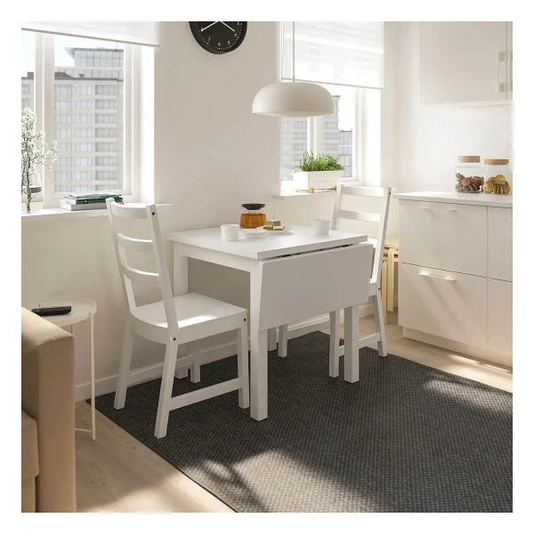 IKEA Beyaz Geniş Yemek Masası - Katlanır Mutfak Masası - Görsel 3
