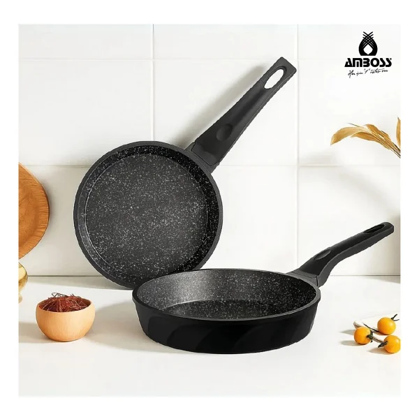 Amboss Vento 18-26 cm 2'li Döküm Tava Seti - Görsel 6