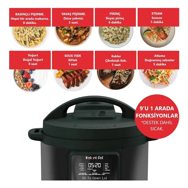 Instant Duo Plus Whisperquiet DPPCC604 5.7 lt Çok Amaçlı Pişirici - Görsel 2