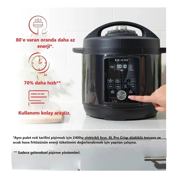 Instant Duo Plus Whisperquiet DPPCC604 5.7 lt Çok Amaçlı Pişirici - Görsel 4