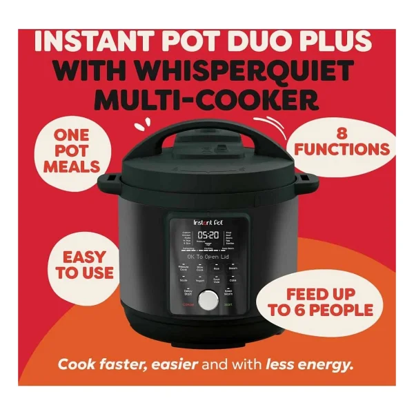 Instant Duo Plus Whisperquiet DPPCC604 5.7 lt Çok Amaçlı Pişirici - Görsel 6