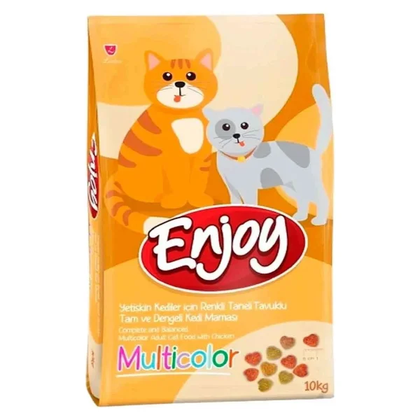 Enjoy Renkli Taneli Tavuklu 10 kg Yetişkin Kedi Maması - Görsel 4