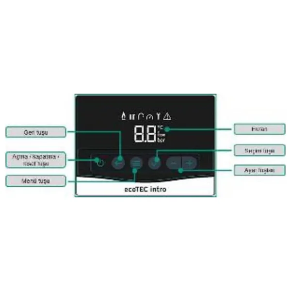 Vaillant Ecotec Intro 24 kW Tam Yoğuşmalı Kombi Hermetik Baca ile Enerji Tasarruflu Isıtma - Görsel 8